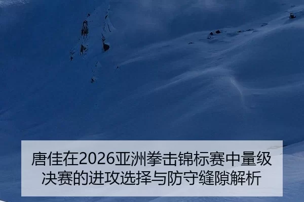 唐佳在2026亚洲拳击锦标赛中量级决赛的进攻选择与防守缝隙解析